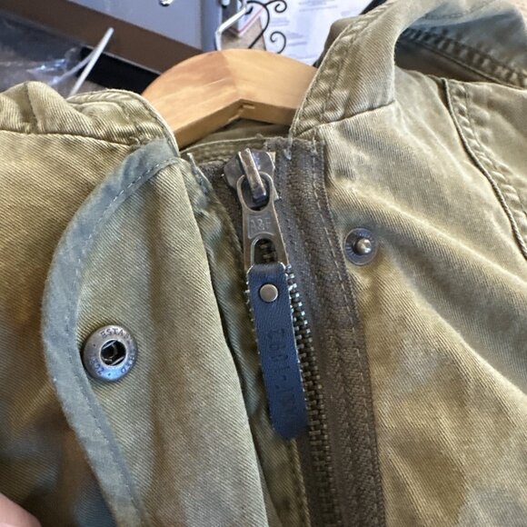 Abercrombie & Fitch Utility Outerwear Jacket Medium Military Green Hooded - Picture 9 of 13